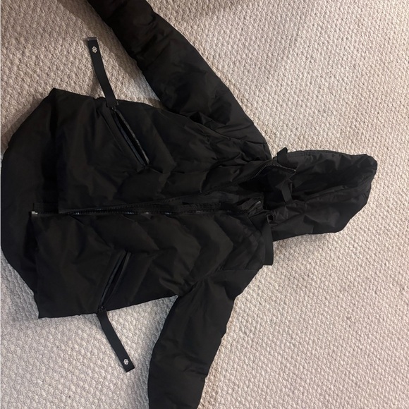 Women's Black Puffer Jacket - Picture 2 of 4